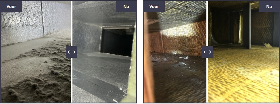 luchtverwarming reiniging, luchtkanalen, vervangen