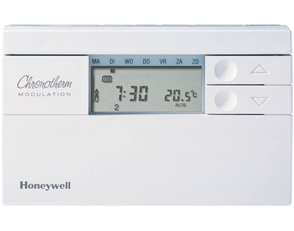 ruimtethermostaat luchtverwarming chronotherm modulation